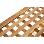 Arla 4 Tier Walnut Wood Grid Design Shoe Rack