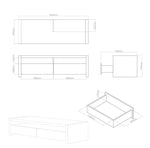 Loki 2 Drawers And 1 Shelf Coffee Table