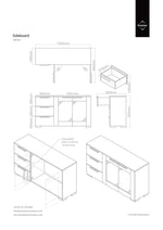 Cassy Walnut Veneer Sideboard