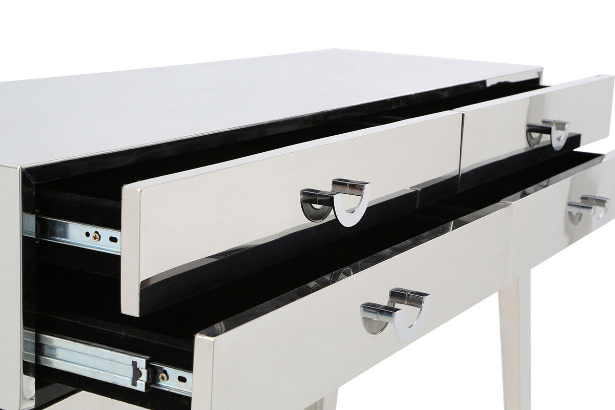 Lure Stainless Steel 4 Drawers Console Table