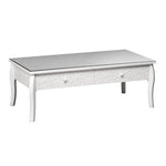 Chamonix White Coffee Table with Drawers
