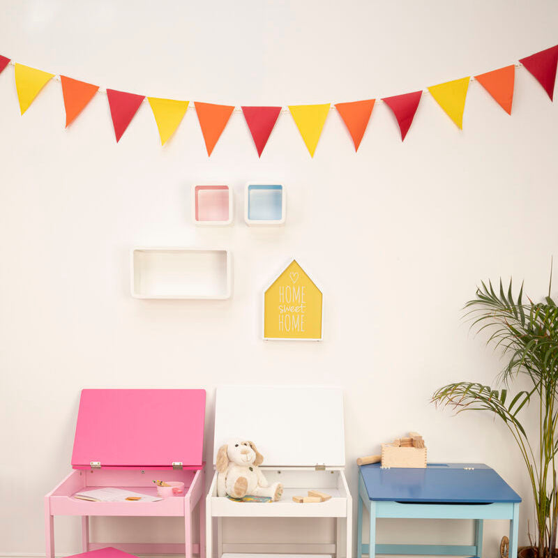 Set Of Three Varied White Wall Cubes