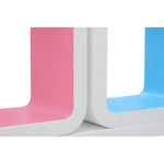 Set Of Three Varied White Wall Cubes