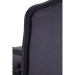 Rococo Grey Velvet Chair And Footstool