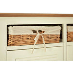 Dorset Cream 3 Door Sideboard with Rattan Baskets