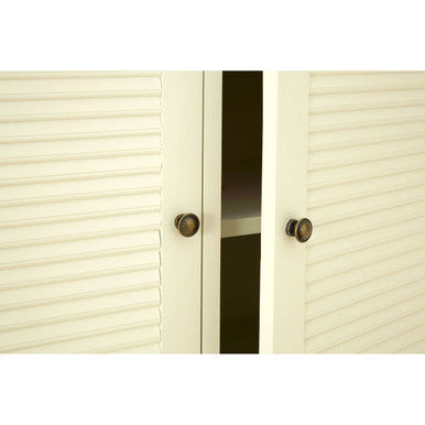 Dorset Cream 3 Door Sideboard with Rattan Baskets