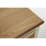 Dorset Cream 3 Door Sideboard with Rattan Baskets