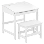 Jordan Childrens White Desk And Stool