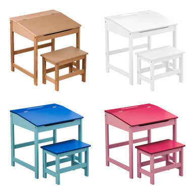 Jordan Childrens White Desk And Stool