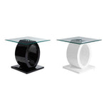 Halo O Shaped Side Table With Black Base