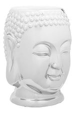 Torcello Complements Silver Buddha Ceramic Side Table