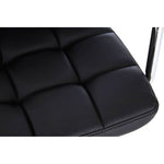 Starz Black Leather Effect Bar Chair