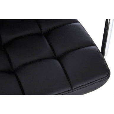 Starz Black Leather Effect Bar Chair