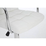 Starz White Leather Effect Bar Chair