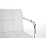 Starz White Leather Effect Bar Chair