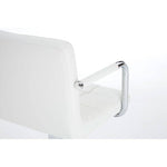 Starz White Leather Effect Bar Chair