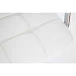 Starz White Leather Effect Bar Chair