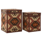 Aztec Set Of Two Side Table Trunks