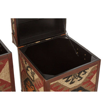 Aztec Set Of Two Side Table Trunks