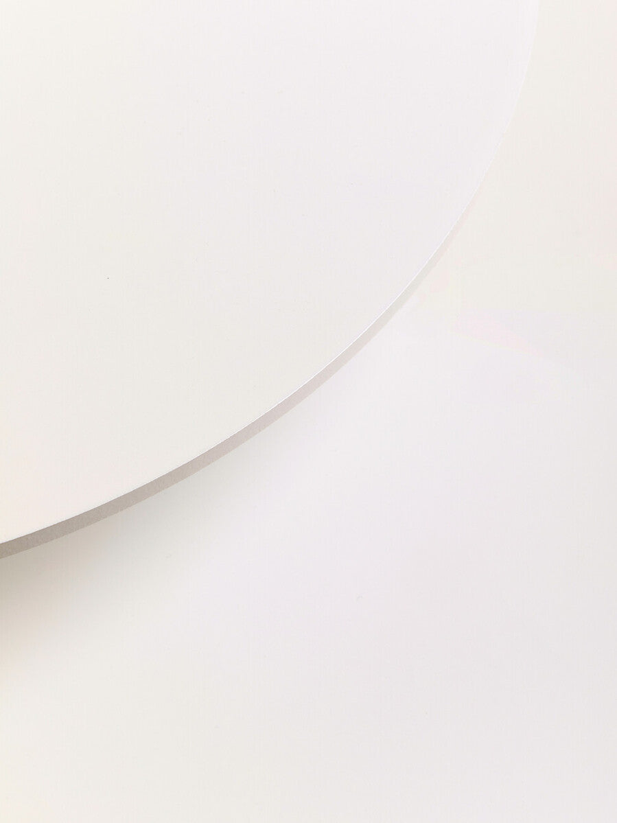 Viborg Set Of Two White Round Side Tables