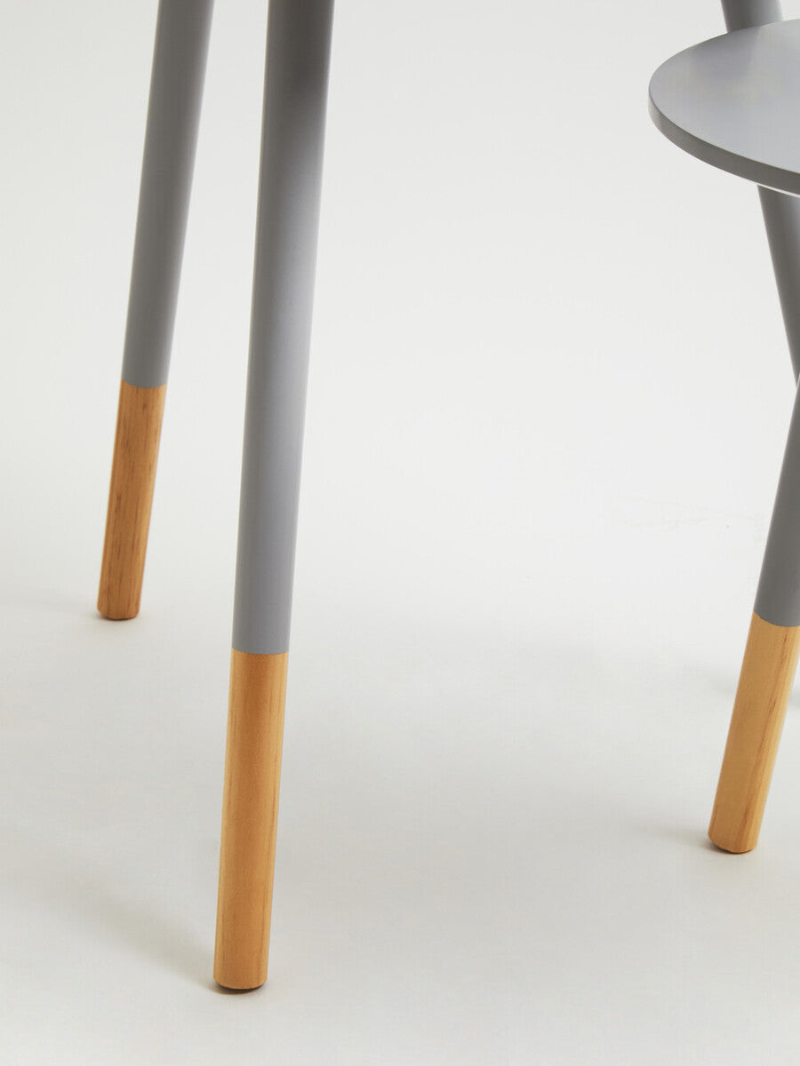 Viborg Set Of Two Grey Round Side Tables