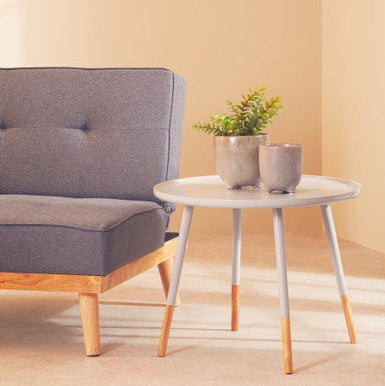 Viborg Grey Large Round Side Table