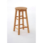 Selby Natural Tropical Hevea Wood Bar Stool