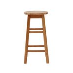 Selby Natural Tropical Hevea Wood Bar Stool