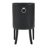 Rodeo Black Leather Effect Dining Chair