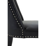 Rodeo Black Leather Effect Dining Chair