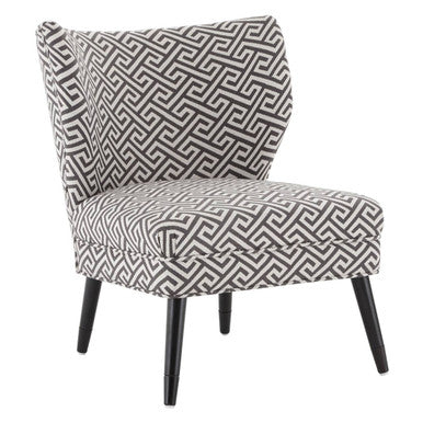 Regents Park Greek Key Design Accent Chair