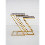 Pacific Faux Snake Skin Nest Of 3 Tables