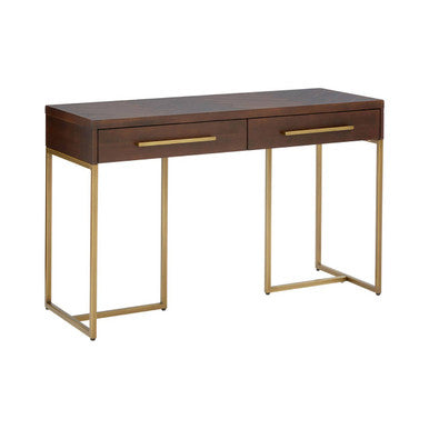 Brando Acacia Wood Effect Console Table with Drawers
