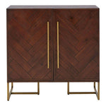 Brando Acacia Wood Effect Drinks Cabinet
