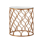 Avantis Set Of Two Mirrored Top Copper Tables