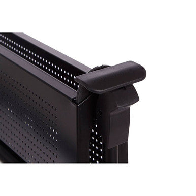 Harlow Black Rectangular Folding Kitchen Trolley