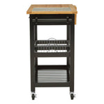 Harlow Glenn Wide Kitchen Trolley with Granite Top
