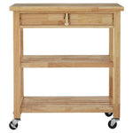 Harlow Glenn Tropical Hevea Wood Kitchen Trolley