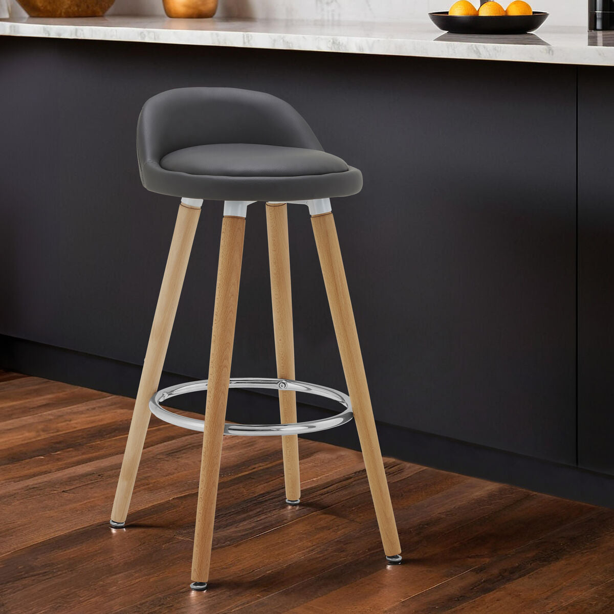 Normann Grey Bar Stool