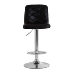 Tara Black Faux Leather Bar Chair