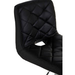 Tara Black Faux Leather Bar Chair
