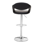 Taylor Black Faux Leather Bar Chair