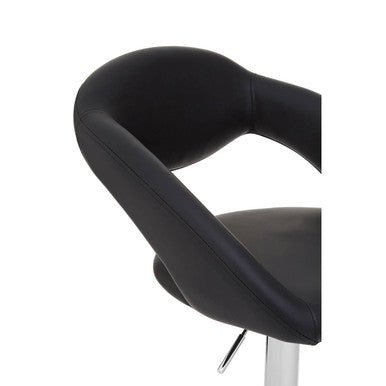 Taylor Black Faux Leather Bar Chair