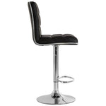 Tavor Black Faux Leather Bar Chair