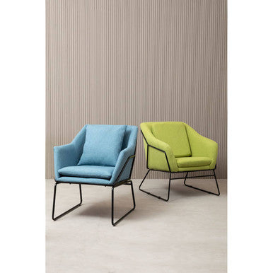 Stockholm Green Fabric Modern Accent Chair