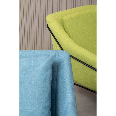 Stockholm Green Fabric Modern Accent Chair