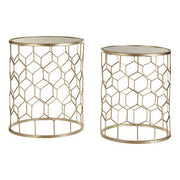 Arcana Set Of Two Honeycomb Side Tables
