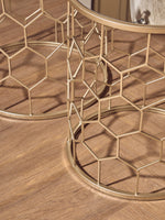 Arcana Set Of Two Honeycomb Side Tables