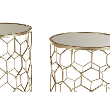 Arcana Set Of Two Honeycomb Side Tables