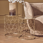 Arcana Set Of Two Honeycomb Side Tables